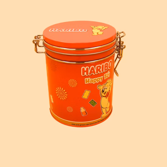 흰색, 숯, 구운 커피 통에 담긴 개별 원형 선물용 통