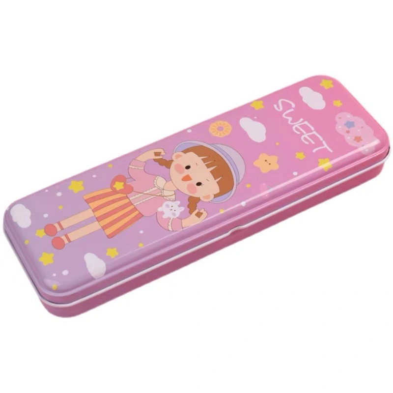 Customized Printed Tinplate Box Metal Packaging Storage Pencil Tin Case Tin Box