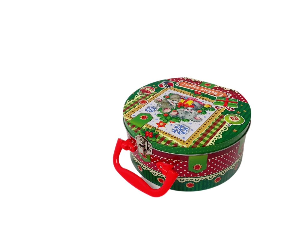 Hot Sale Round Gift Tin Box Lunch Tin Box Perfume and Cosmetic Tin Cans Metal Box Packaging Tin Box Tin Packaging